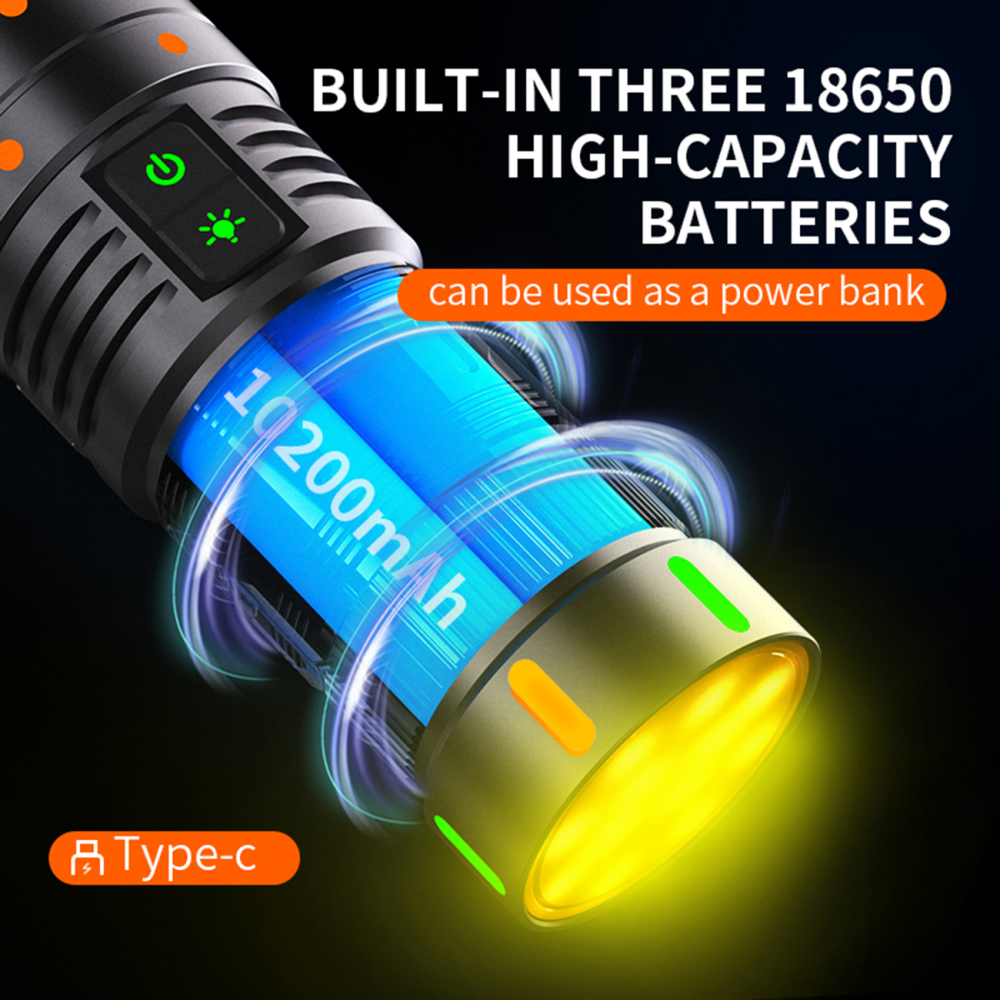 PK13 Zoom White Laser Flashlight Range 1000 Meters