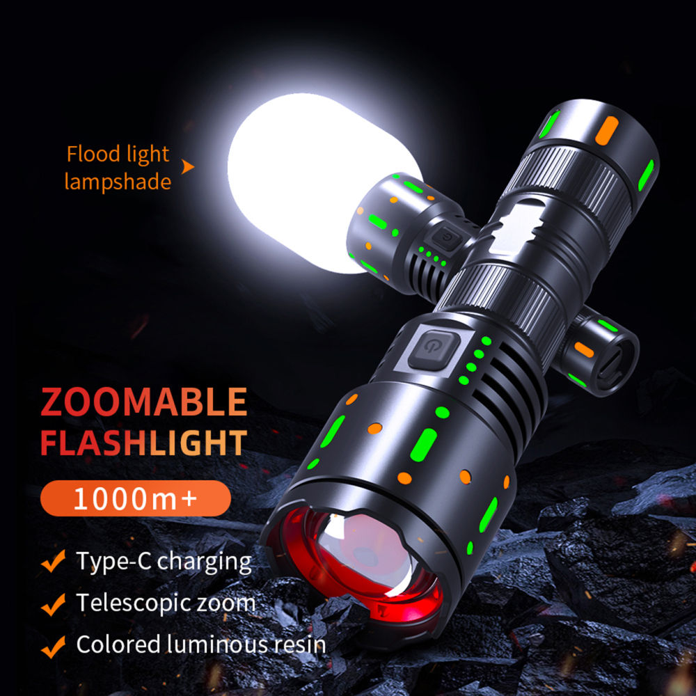 PK14 Zoom White Laser Flashlight Color Fluorescence