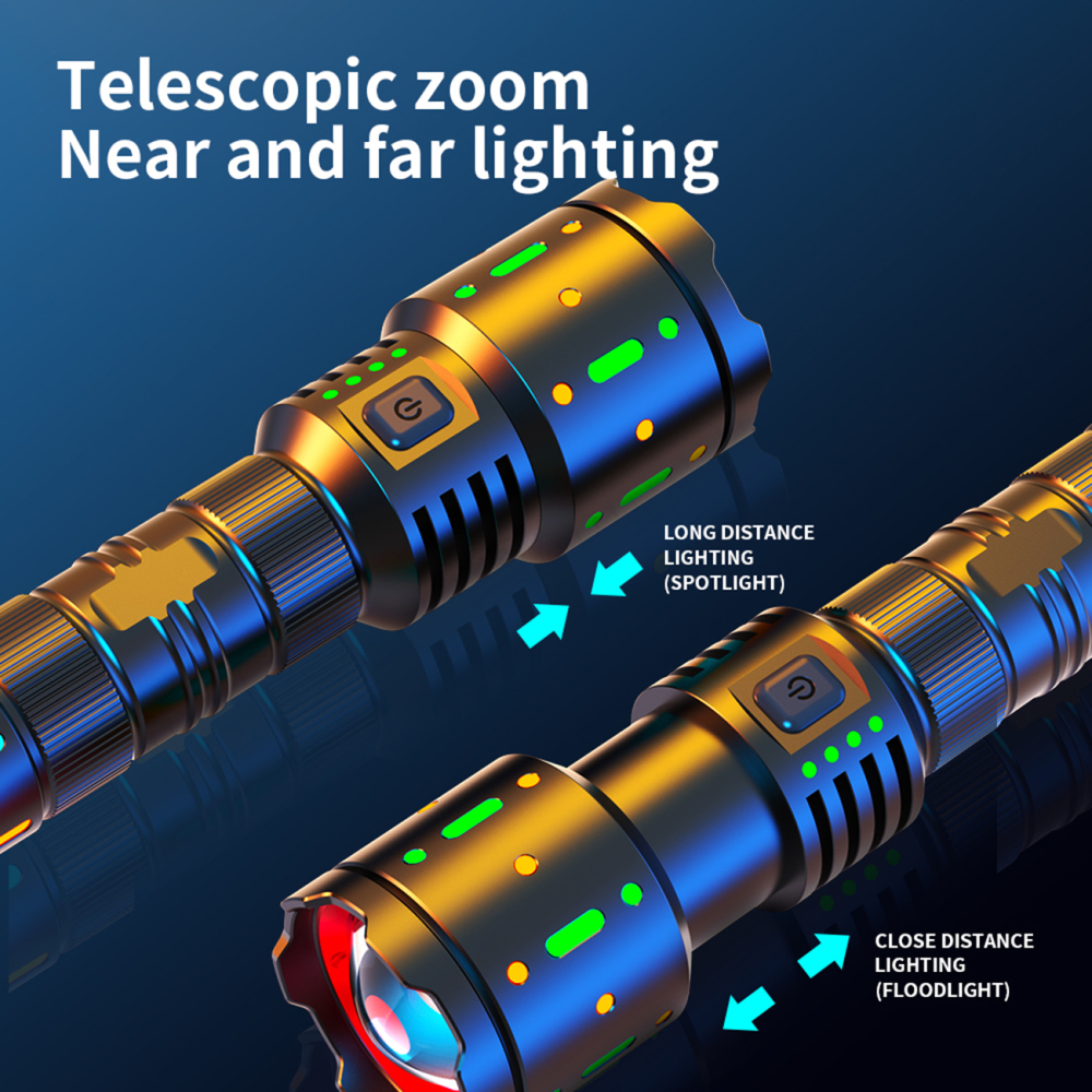 PK14 Zoom White Laser Flashlight Color Fluorescence