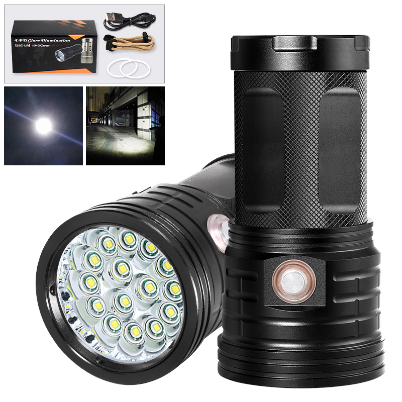 XM Tactical Flashlight 3~18x T6 LED
