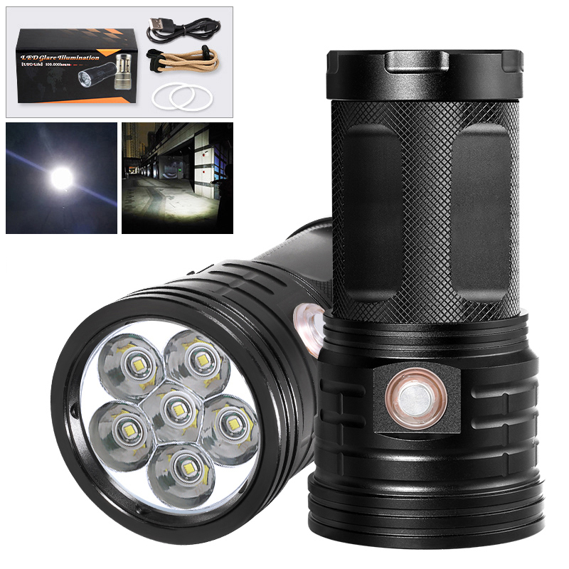XM Tactical Flashlight 3~18x T6 LED