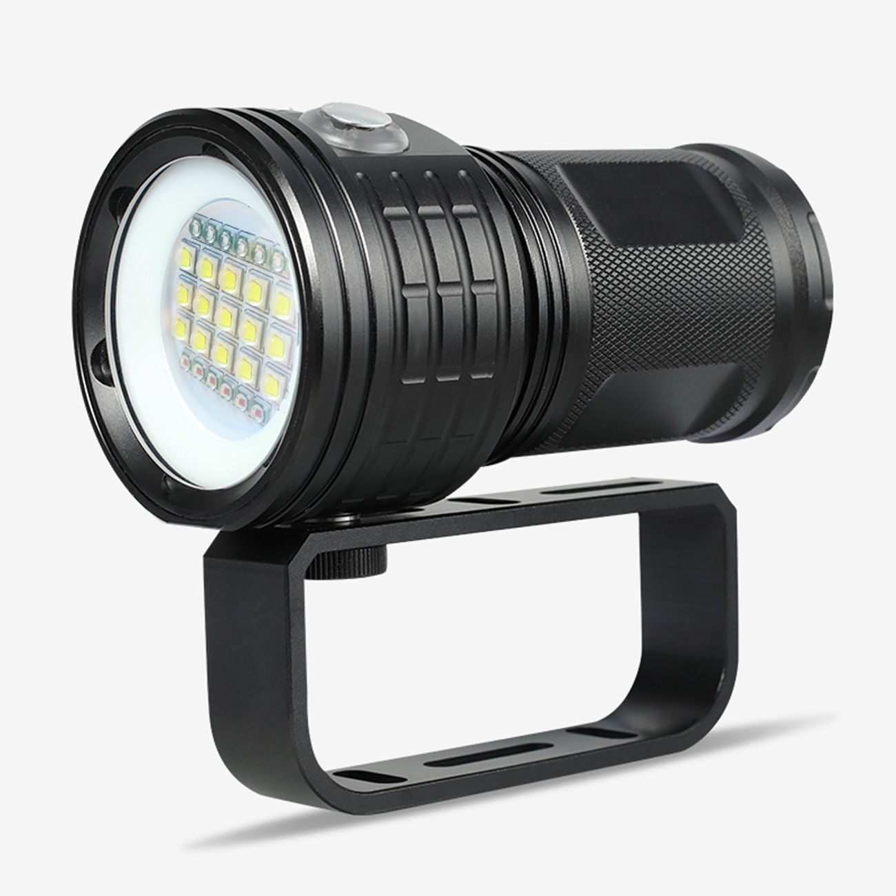 QX27 300W Photography Fill Light Diving Flashlight Red Blue Light IPX8 Diving Depth of 80M