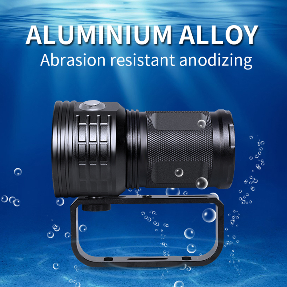 QX27 300W Photography Fill Light Diving Flashlight Red Blue Light IPX8 Diving Depth of 80M