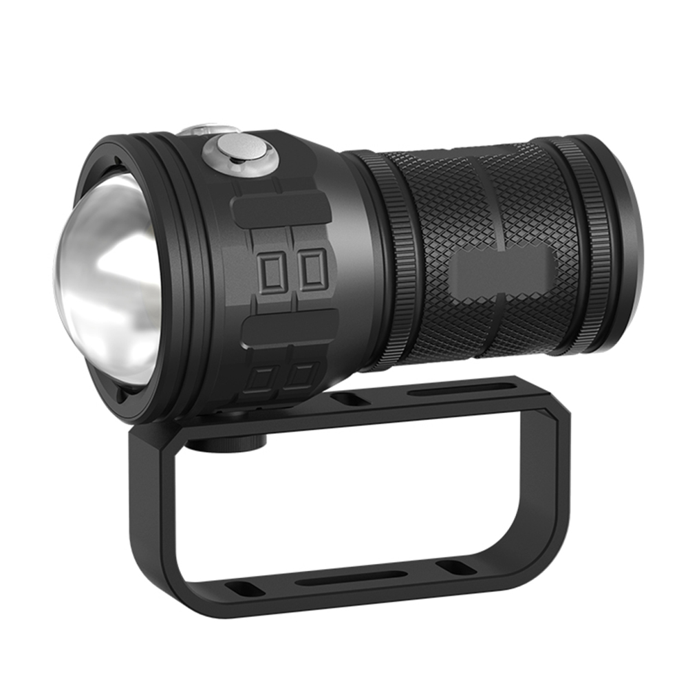 QX4 80W Photography Fill Light Diving Flashlight 3 Colors IPX8 Diving Depth of 80M