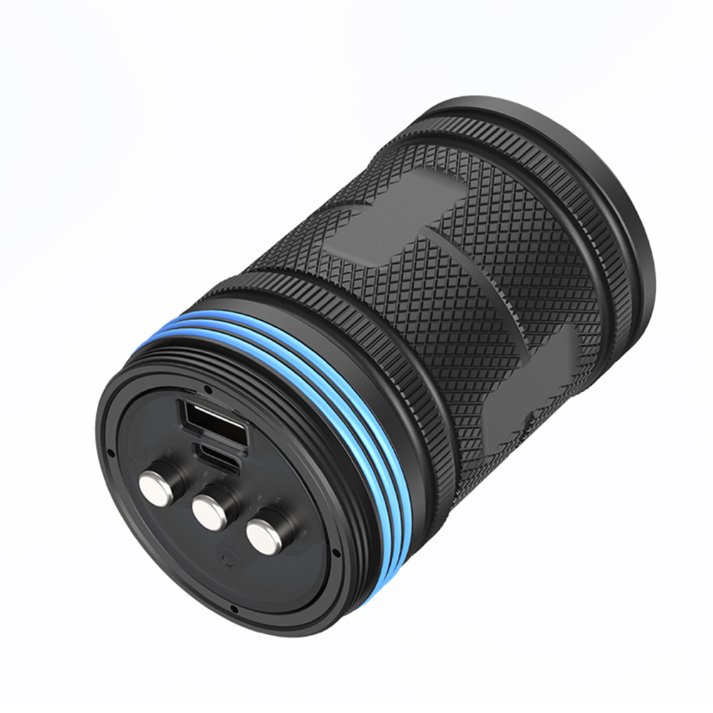 QX4 80W Photography Fill Light Diving Flashlight 3 Colors IPX8 Diving Depth of 80M