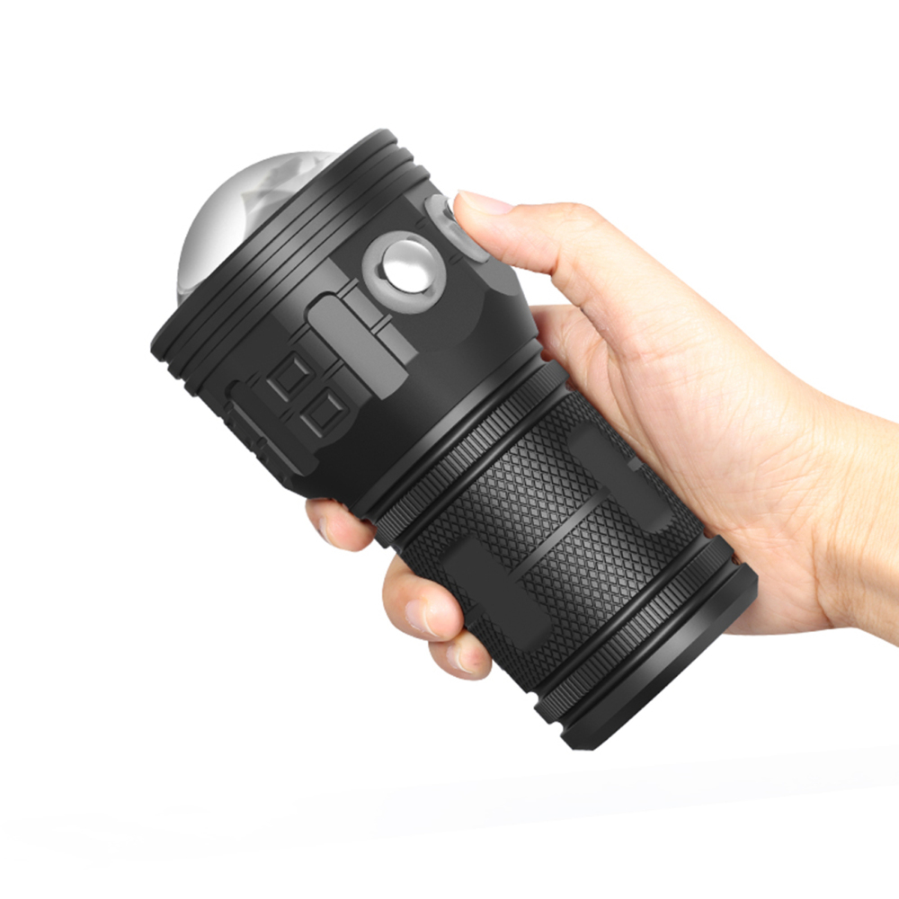 QX5-COB Photography Fill Light Diving Flashlight Red Blue Purple Light IPX8 Diving Depth of 80M