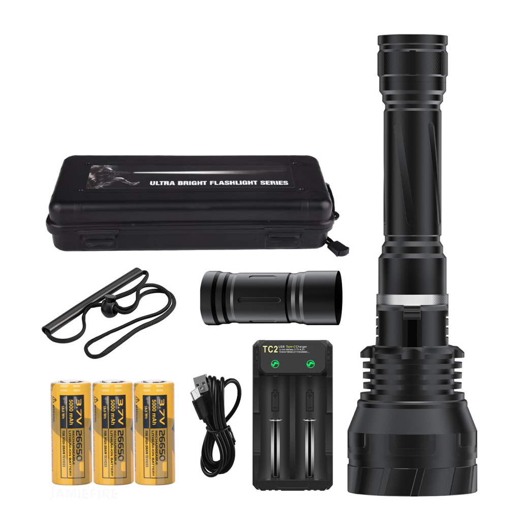 DV20 70W White, Yellow Light Diving Flashlight 3x P70.2 LED