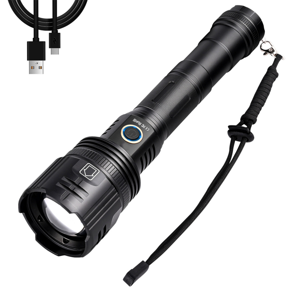 JF021 Zoom White Laser Flashlight 30W Range 1,000 Meters