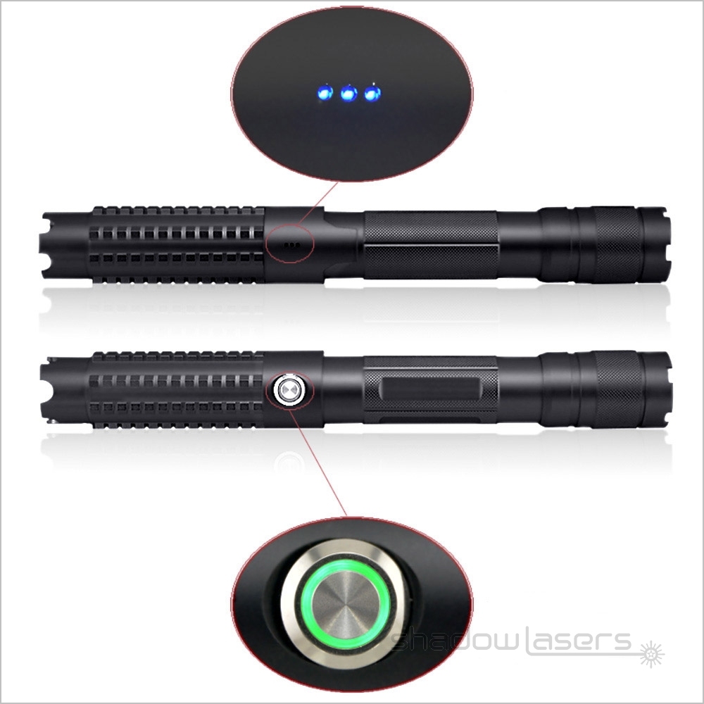 BX8 450nm SUPER POWER  Adjustable Focus Burning Blue Laser Pointer With 3 Switch Model 1000MW-7000MW