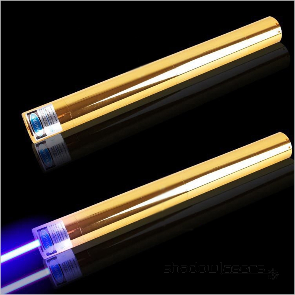 "HERO" BW5 445nm 1.5W, 3W, 5W, 6W, 7.5W BURNING Blue Laser Pointer Sanwu Lasers Silver Series