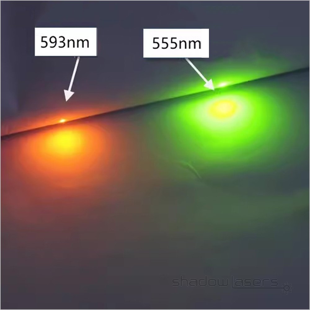 "NYX" YX2 593nm 10mW Yellow Laser Pointer 545nm Green Yellow 80mW