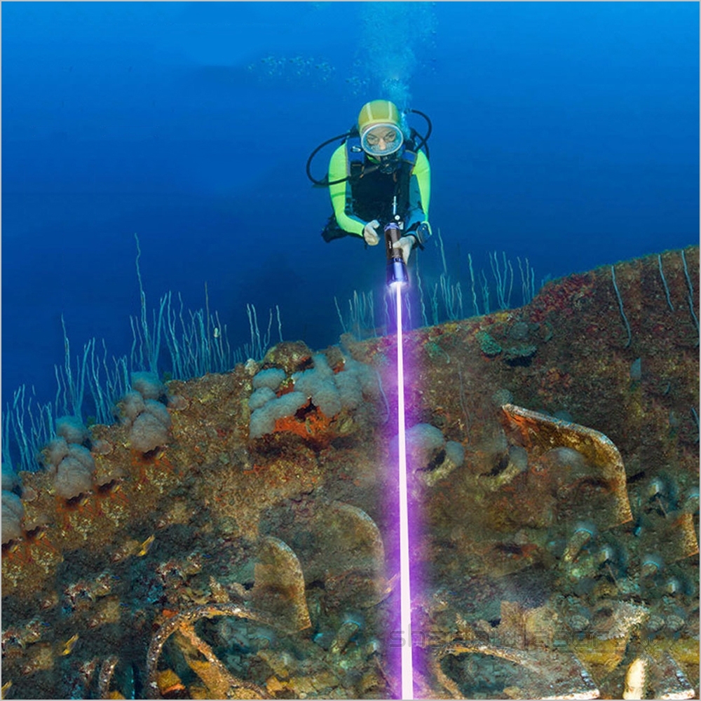 "BIGLASERS" PX6 405nm 1W, 1.5W Purple, 425nm 3W Waterproof Blue violet Laser Pointer
