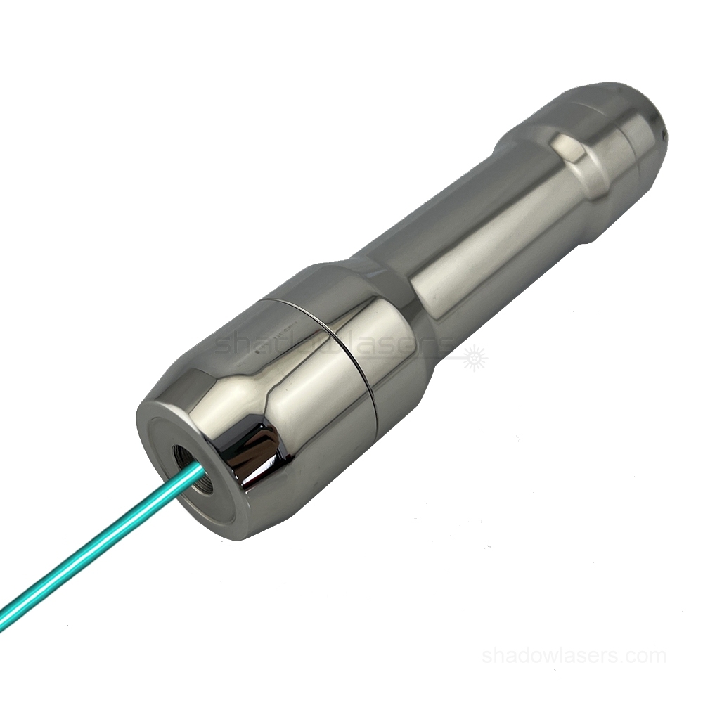 “BOWLING” CD10 488nm 200mW Waterproof Cyan Laser Pointer Use in Seawater SS304