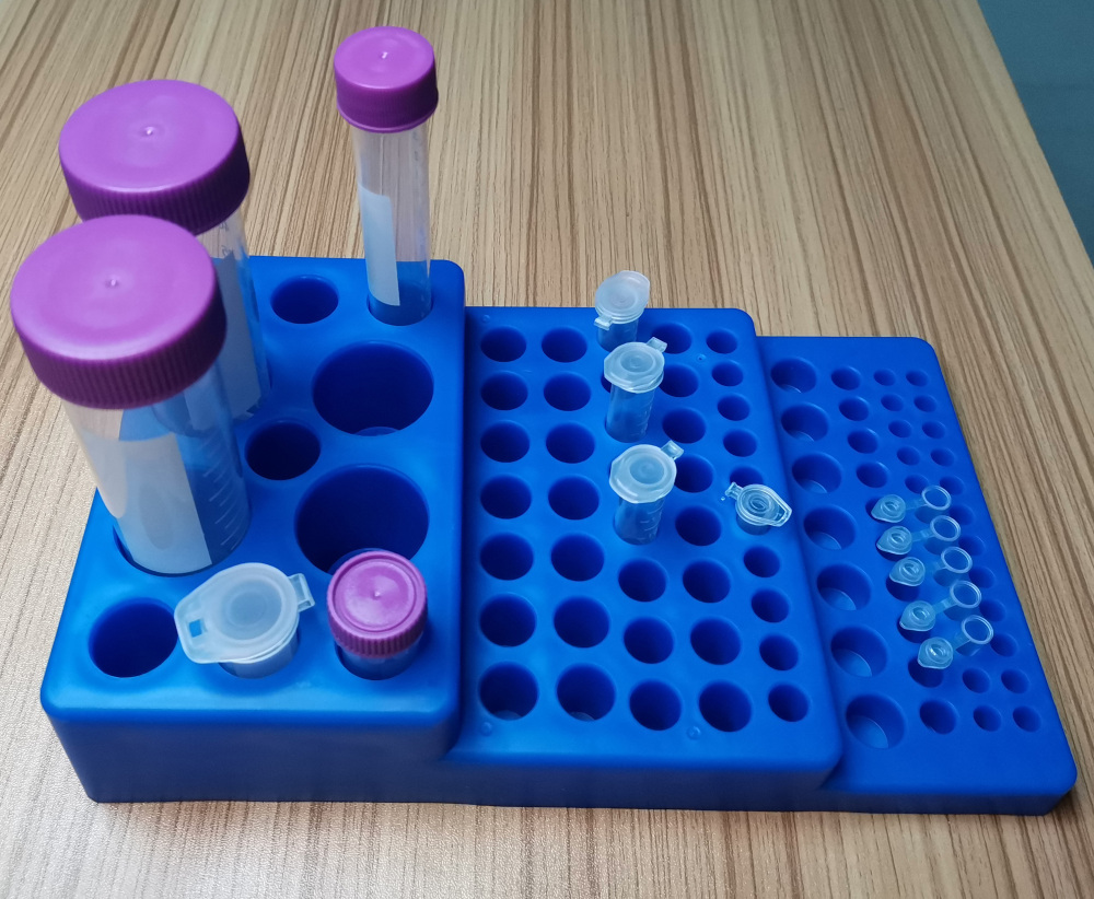 Multifunctional Test Tube Rack Vial Rack Trapezoidal Test Tube Rack for 0.2ml-50ml Test Tube