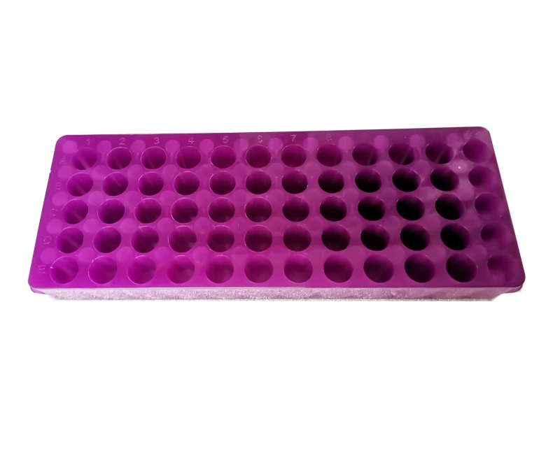 Tube Rack Double Panel 60 Positions Polypropylene for 0.2ml-2ml Microcentrifuge Tubes