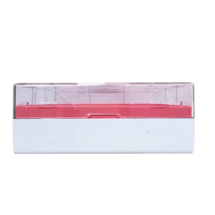 Polycarbonate hypothermia Boxes, Polycarbonate CryoBox Vial Rack, hypothermia Storage, 9 x 9 Array, 81 Place, 130mm Length x 130mm Width x 52mm Height.