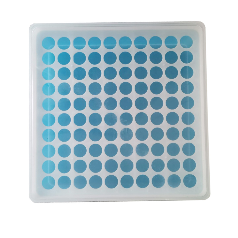 Plastic Square 100 Positions Laboratory 0.5ml/1.2ml/1.5ml/2ml Centrifuge Tube Case Box, Polypropylene, Autoclaved