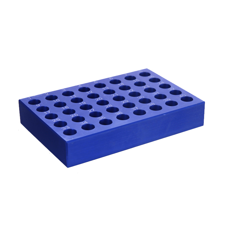MUHWA 40 Well Aluminum Cooling Block for 1.5ml Micro-Tubes, 5 x 8 Array