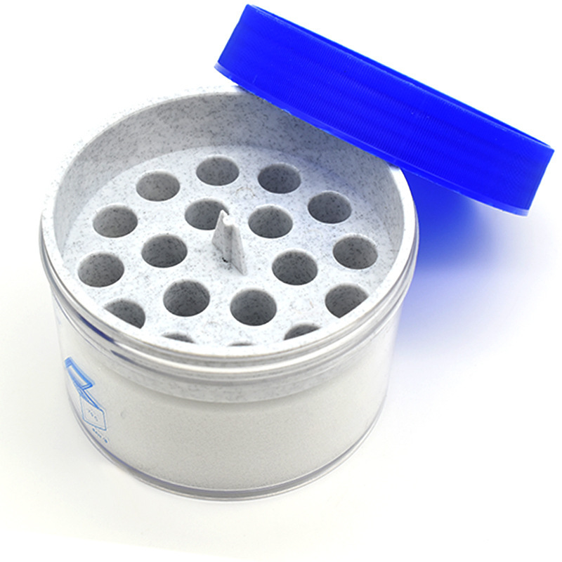 Cryo-Safe -1℃(-33.8℉) Freezing Container, Polycarbonate Jar with High-Density Polyethylene Closure, 18-Place Tube Holder