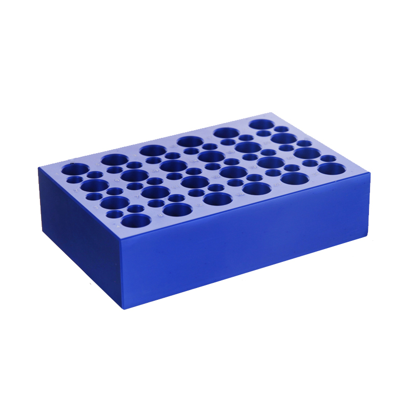 MUHWA 60 Well Aluminum Cooling Block, 24-Well Fit for 1.5ml Centrifuge Tubes, 36-Well Fit for 0.2ml PCR Tubes