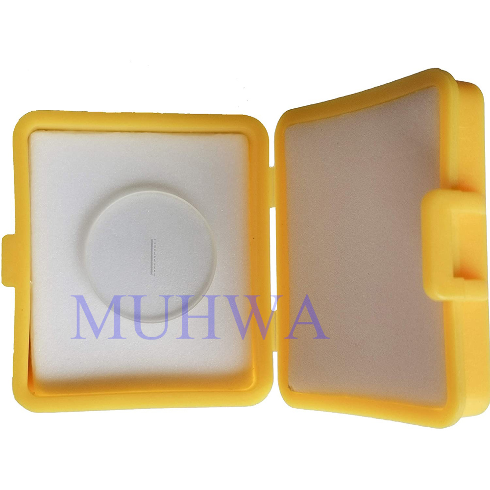 0.05 mm feet Shaped Eyepiece Graticule Measuring Glass Eyepiece Micrometer Ocular Reticle Foot Shaped Eyepiece Ruler Slides Diameter 19mm