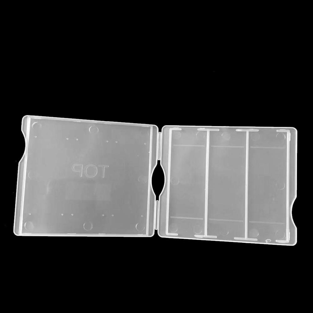 Laboratory Plastic Microscope Glass Holder Slide Box 10pcs