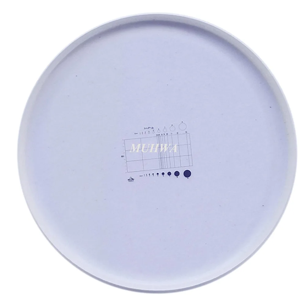 MUHWA C2 Net-Shaped Eyepiece Micrometer — 19mm diameter, inscribed grid for microscope calibration and morphometric measurement