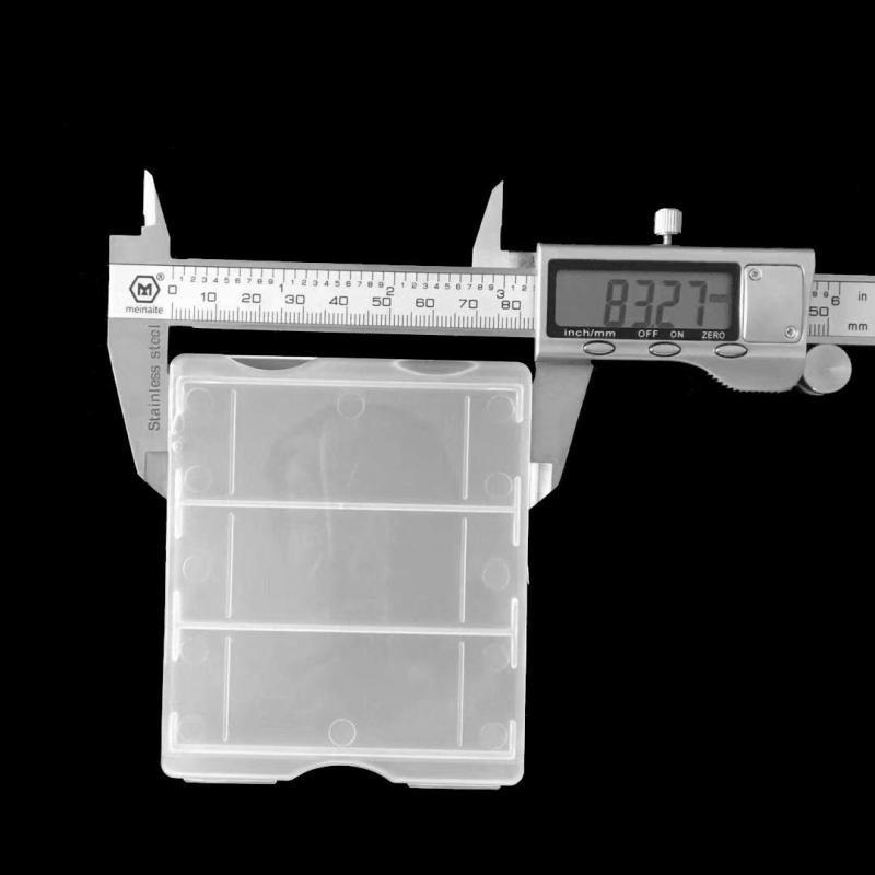 Laboratory Plastic Microscope Glass Holder Slide Box 10pcs