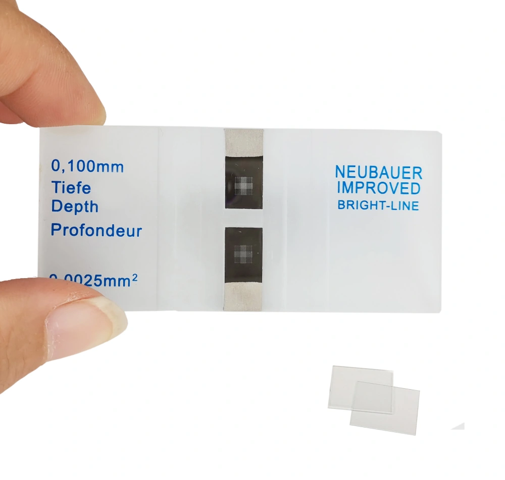 Hemocytometer | Improved Neubauer Counting Chamber + Coverslips | MUHWA