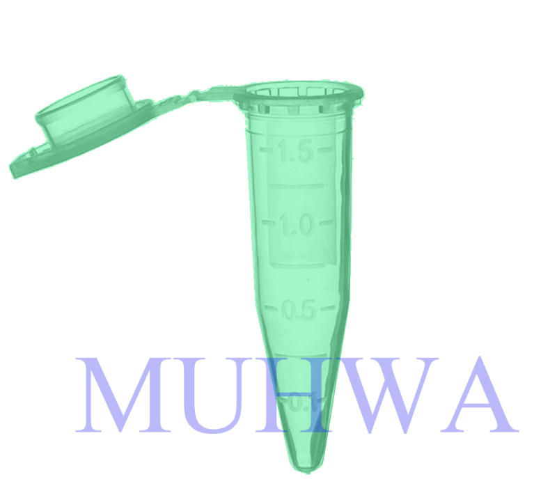 MUHWA 500 PCS Polypropylene Graduated Microcentrifuge Tubes with Snap Cap, 1.5ML Micro Test Tubes Conical Microtube Sample Vial for Laboratory