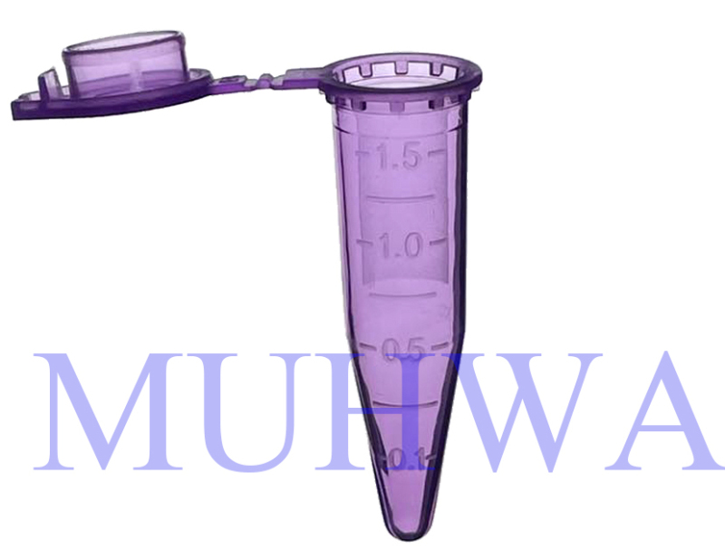 MUHWA 500 PCS Polypropylene Graduated Microcentrifuge Tubes with Snap Cap, 1.5ML Micro Test Tubes Conical Microtube Sample Vial for Laboratory