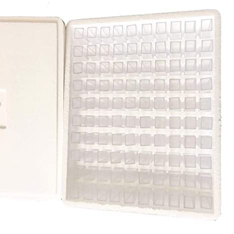 MUHWA 1.5ml Disposable Plastic Cuvette Polystyrene Cuvette with Two Light Windows,  Pack of 100, MH-81901