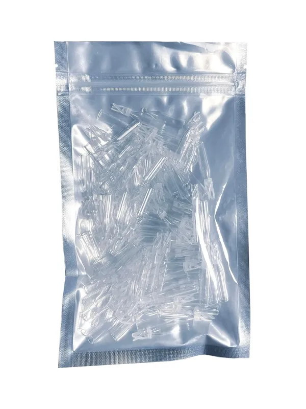 100PCS HPLC Vial Insert, 9-425 Vials Glass Insert, Low Volume Insert, Polyspring Insert Clear Glass Fit for 2ml Autosample Vials , MH100VIG