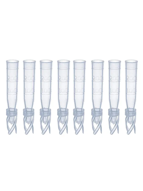 MUHWA HPLC Vial Insert, Clear Plastic Insert with Polyspring, 9-425 Vials Plastic Inserts Fit for 2ml Autosample Vials, Volume 200ul, Pack of 100 , MHPI200
