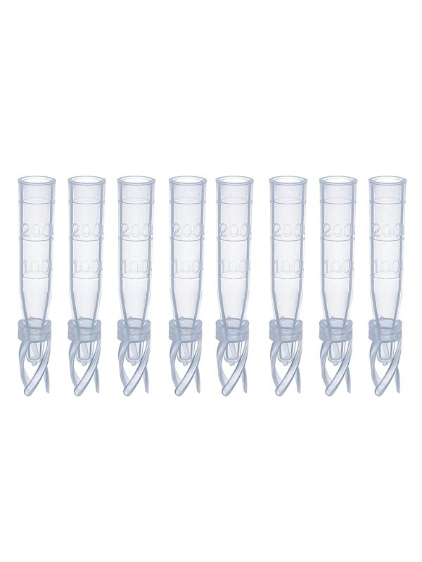 MUHWA HPLC Vial Insert, Clear Plastic Insert with Polyspring, 9-425 Vials Plastic Inserts Fit for 2ml Autosample Vials, Volume 200ul, Pack of 100 , MHPI200