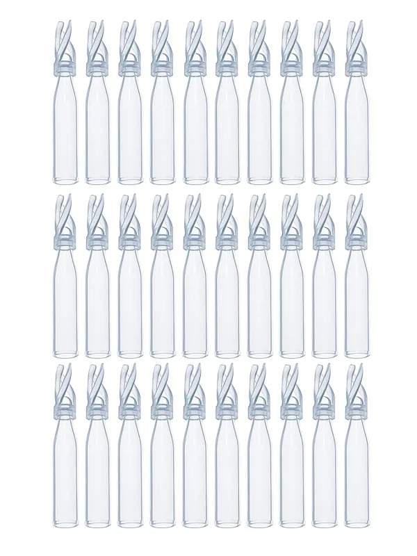 100PCS HPLC Vial Insert, 9-425 Vials Glass Insert, Low Volume Insert, Polyspring Insert Clear Glass Fit for 2ml Autosample Vials , MH100VIG