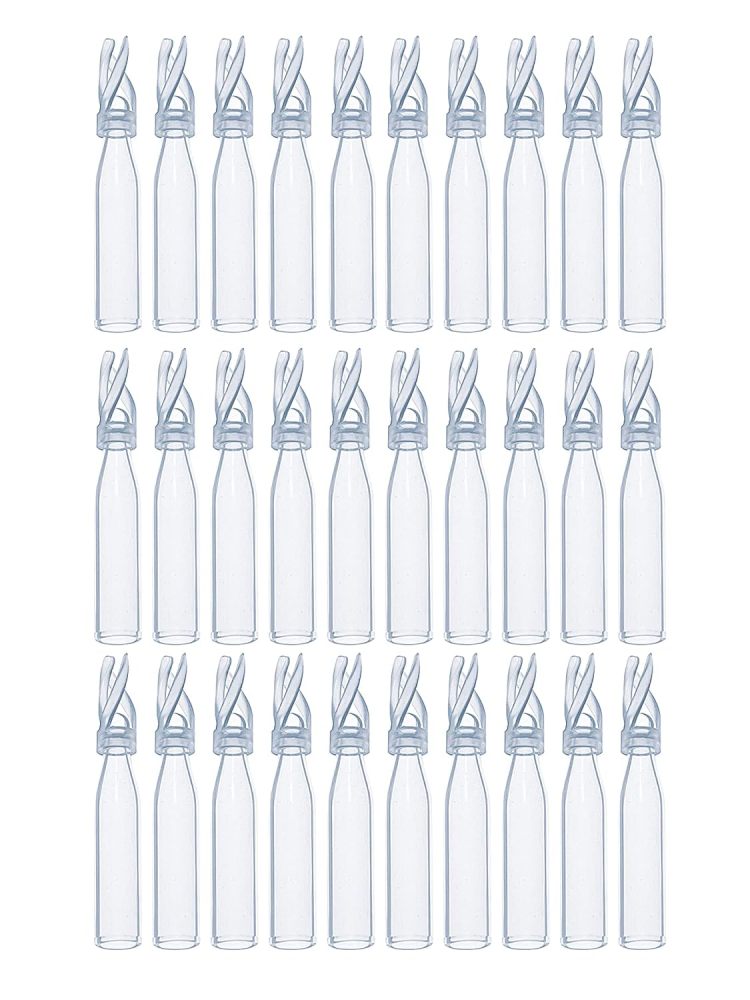 100PCS HPLC Vial Insert, 9-425 Vials Glass Insert, Low Volume Insert, Polyspring Insert Clear Glass Fit for 2ml Autosample Vials , MH100VIG