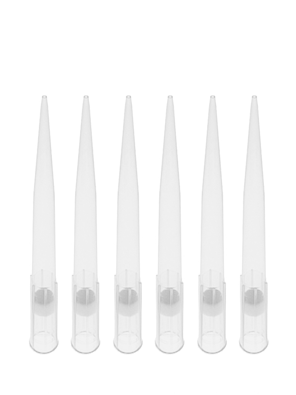 MUHWA 1250µL Filtering Pipette Tips,1ml Universal Filter Pipette Tips, RNase and DNase Free, Clear (10 Racks, 960 Tips)