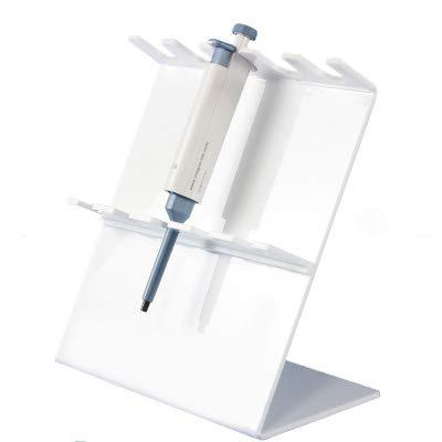 MUHWA 5 Place Acrylic Pipette Stand Pipette Rack Laboratory |2 Packs