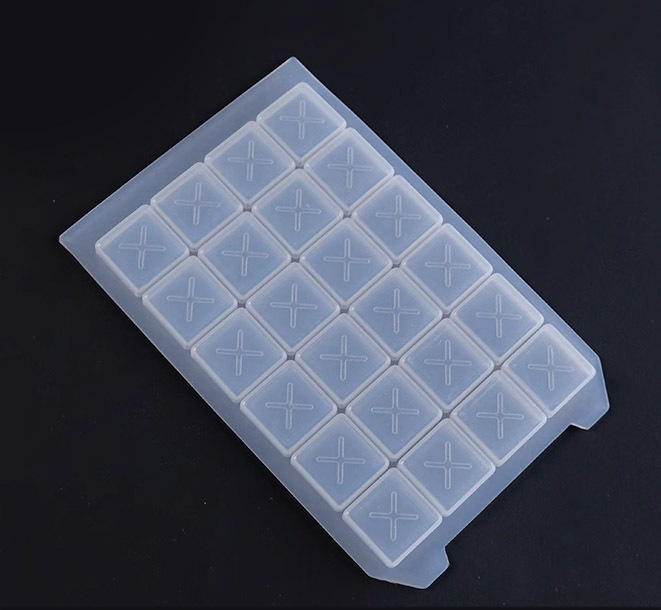 MUHWA 24 Deep Well Plates Silicone Sealing Mat, Silicone Cap forfor 24 Square Well Plate, Pack of 10