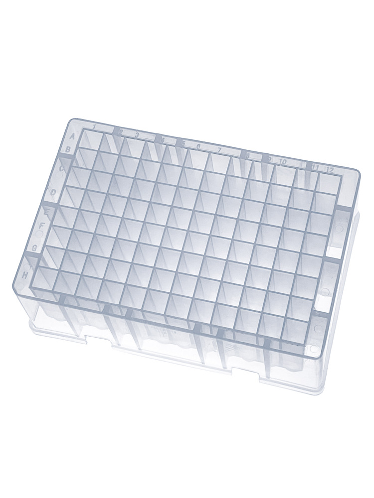 MUHWA 1.2mL Deep Well Plate with 96 Square Wells & U Bottom - 5 per Bag