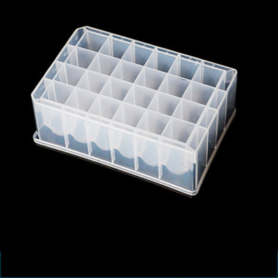 MUHWA 24 Well Polypropylene Deep Well Plate, U-Bottom, Square Well 5/pk