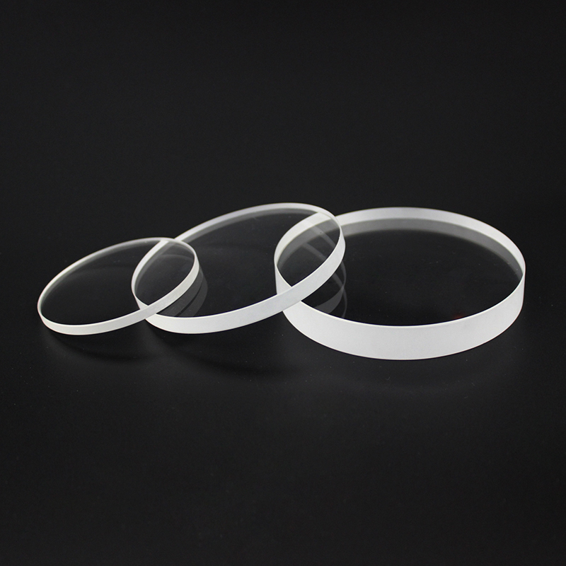 MUHWA JGS2 Round Quartz Glass Slide, 5mm Thickness UV transparent quartz glass, High-transmittance Optical Glass, Customizable