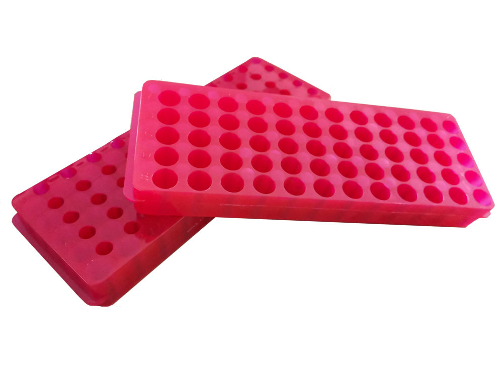 Tube Rack Double Panel 60 Positions Polypropylene for 0.2ml-2ml Microcentrifuge Tubes