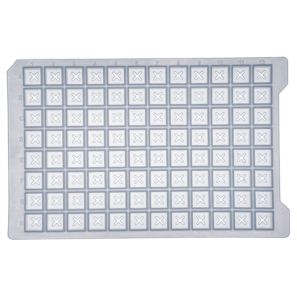 MUHWA 10PCS Silicone Sealing Mat, Silicone Cap for 96 Square Deep Well Plate
