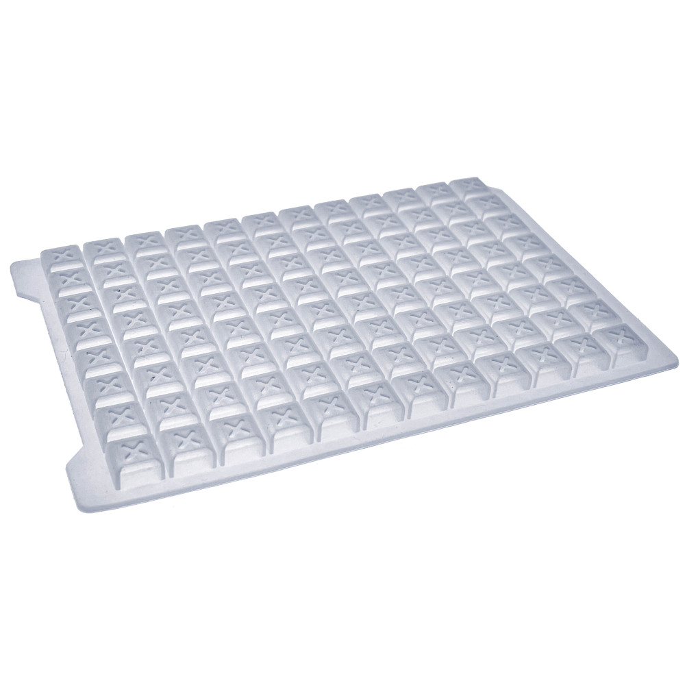 MUHWA 10PCS Silicone Sealing Mat, Silicone Cap for 96 Square Deep Well Plate