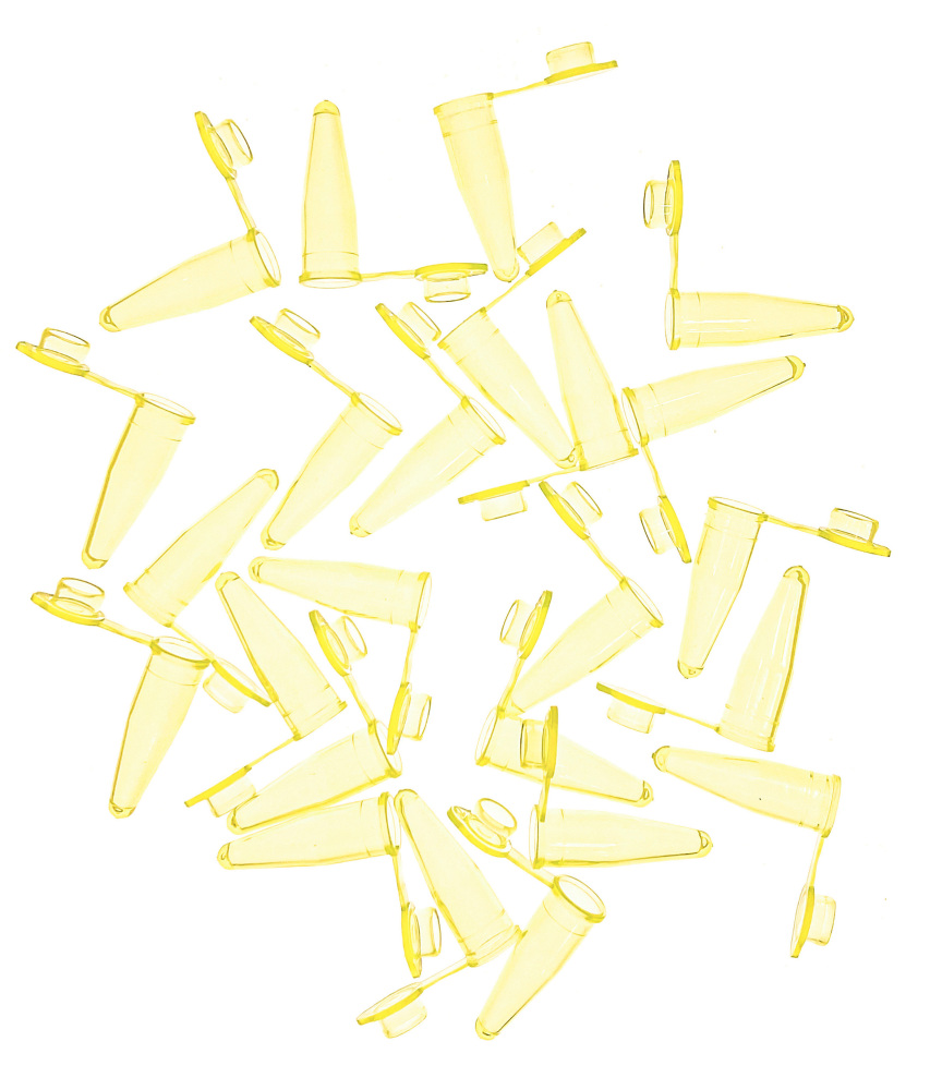1000pcs 0.2ml PCR Tube with Flat Cap, Microcentrifuge Tube, 0.1ml PCR Reaction Tube, MH-PCR02