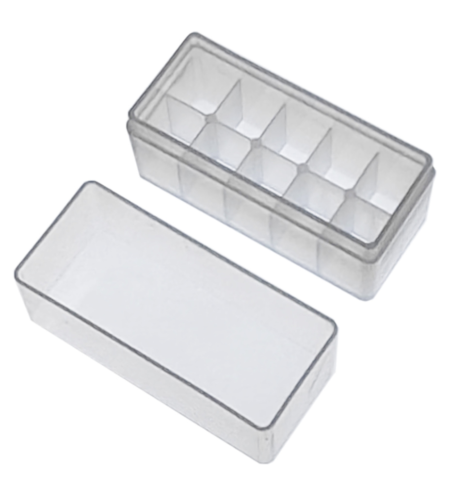 MUHWA  2ml Microtube Storage Box, Cryogenic Vial Storage Box, Cryostorage Freezing Box, Clear