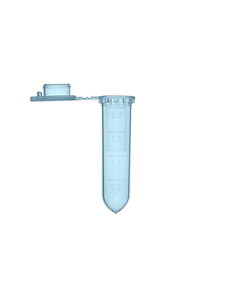 MUHWA 2ml Microcentrifuge Tubes, 500pcs Graduated Micro Test Tubes with Snap Cap, Rounded Microtube Sample Vial for Laboratory