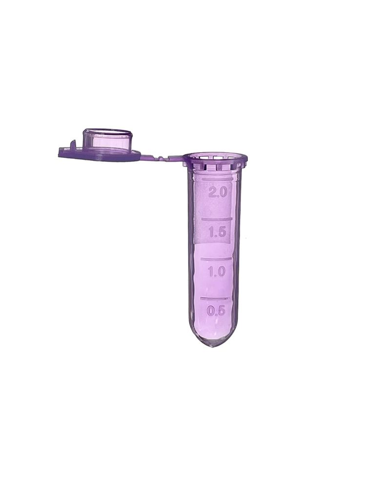 MUHWA 2ml Microcentrifuge Tubes, 500pcs Graduated Micro Test Tubes with Snap Cap, Rounded Microtube Sample Vial for Laboratory